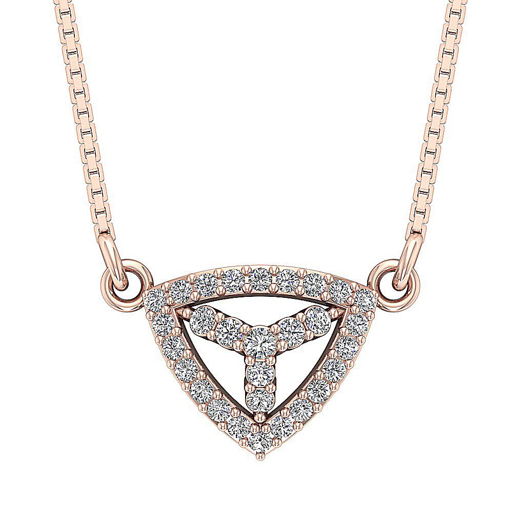 SI1/I1 G 0.35 Carat Genuine Diamond Unique Fashion Pendants 14k/18k Solid Gold