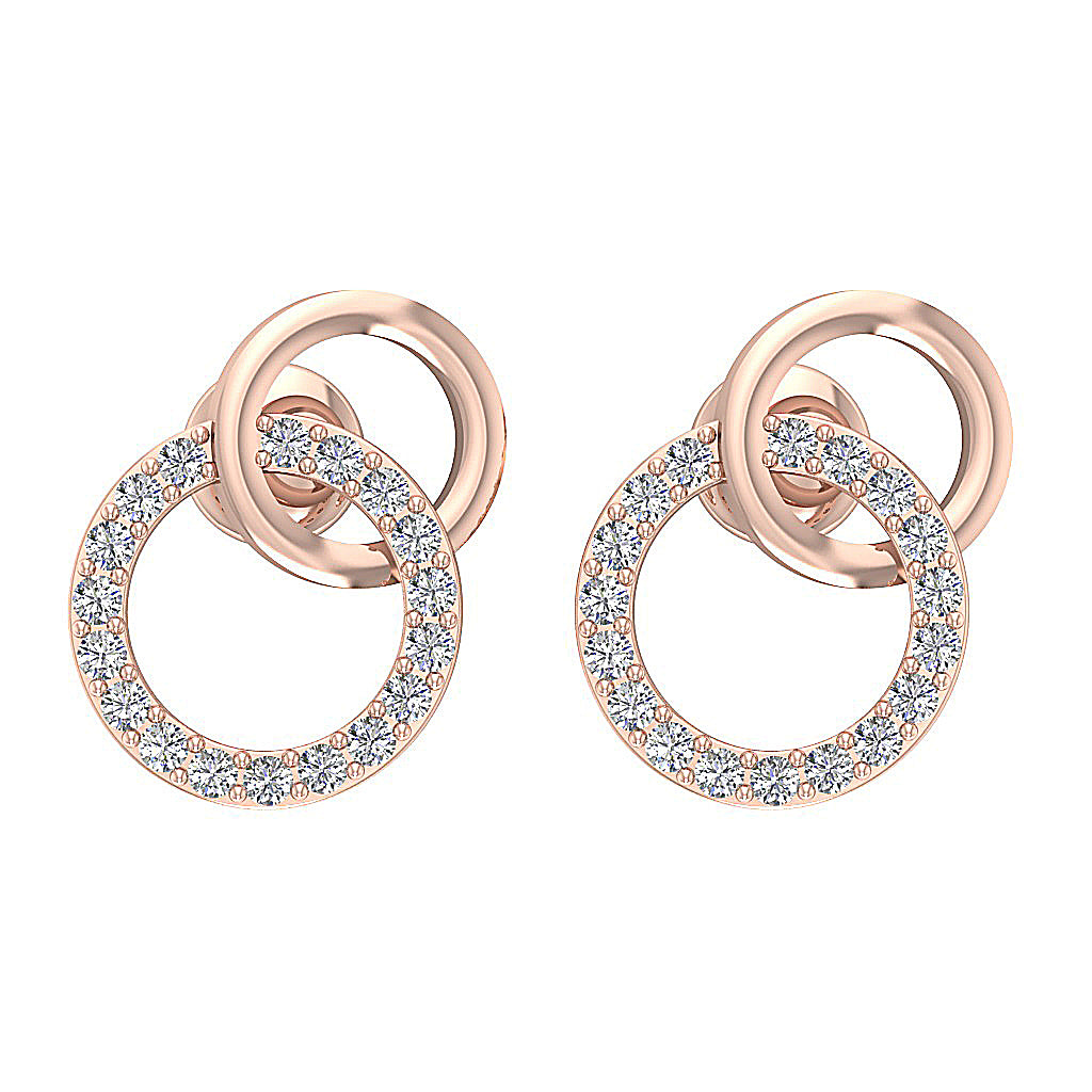 14kRoseGoldScrewBackEarring