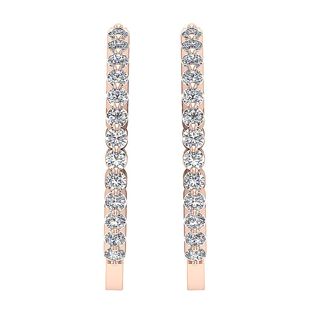 14kRoseGoldHoopsEarring