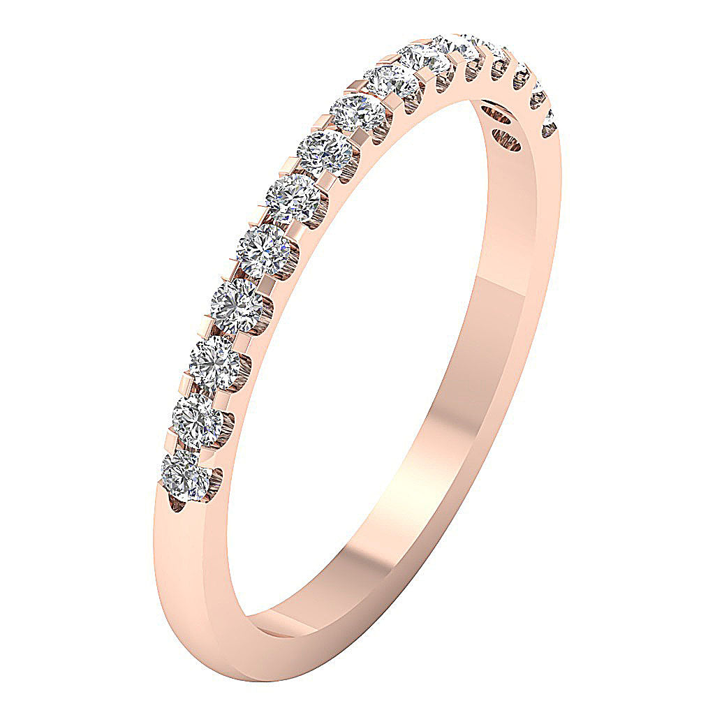 Wedding Ring I1 G 0.40 Ct Prong Set 14K White Yellow Rose Gold