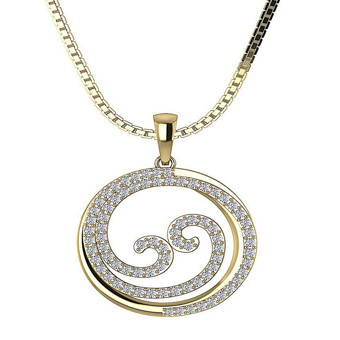 VVS1/VS1/SI1/I1 0.75 Carat Round Shape Pendant 14k/18k Gold Genuine Diamond