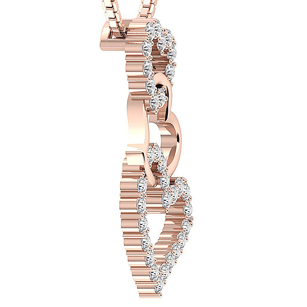 14kGoldGenuineDiamondHeartPendant