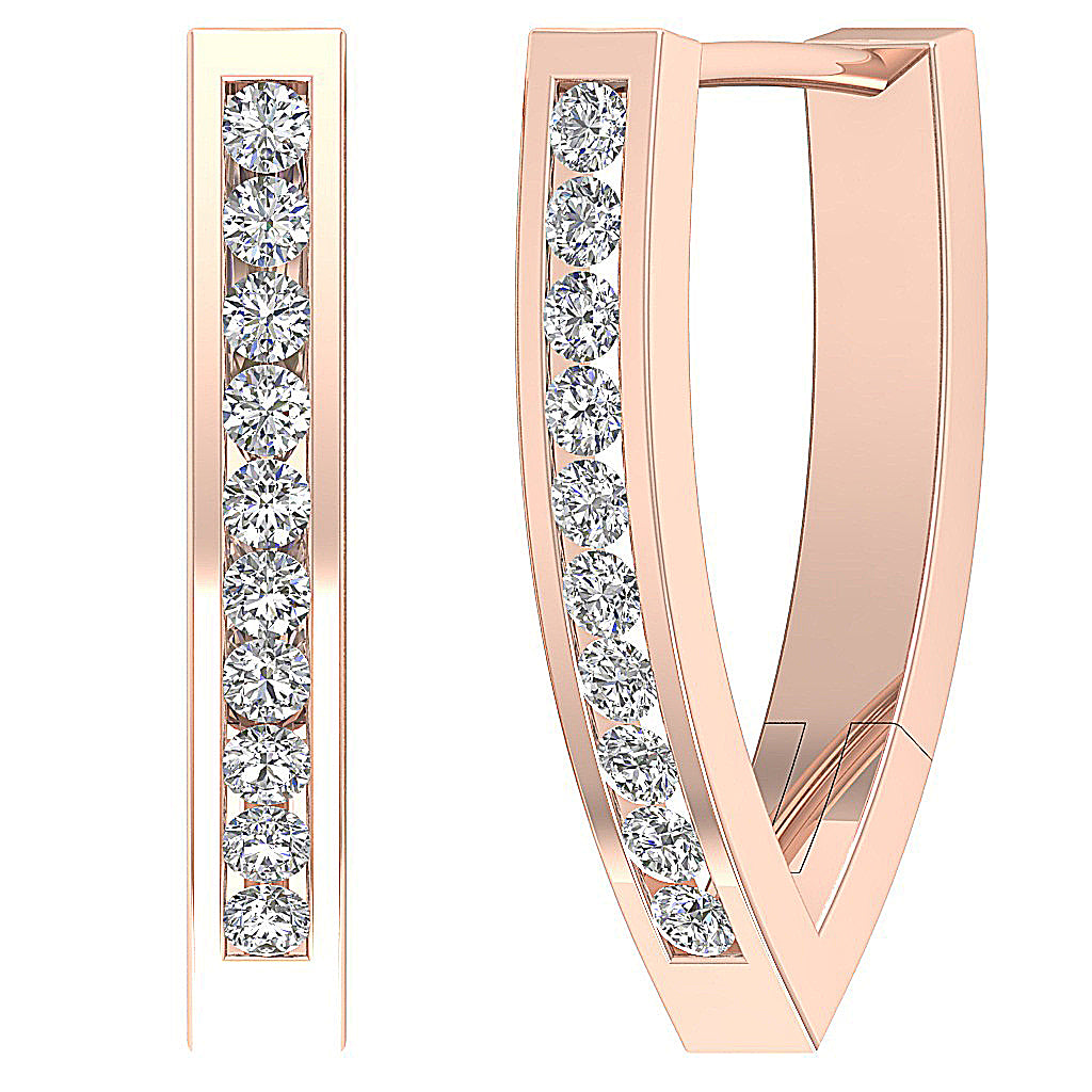 14kSolidGoldNaturalDiamondEarring