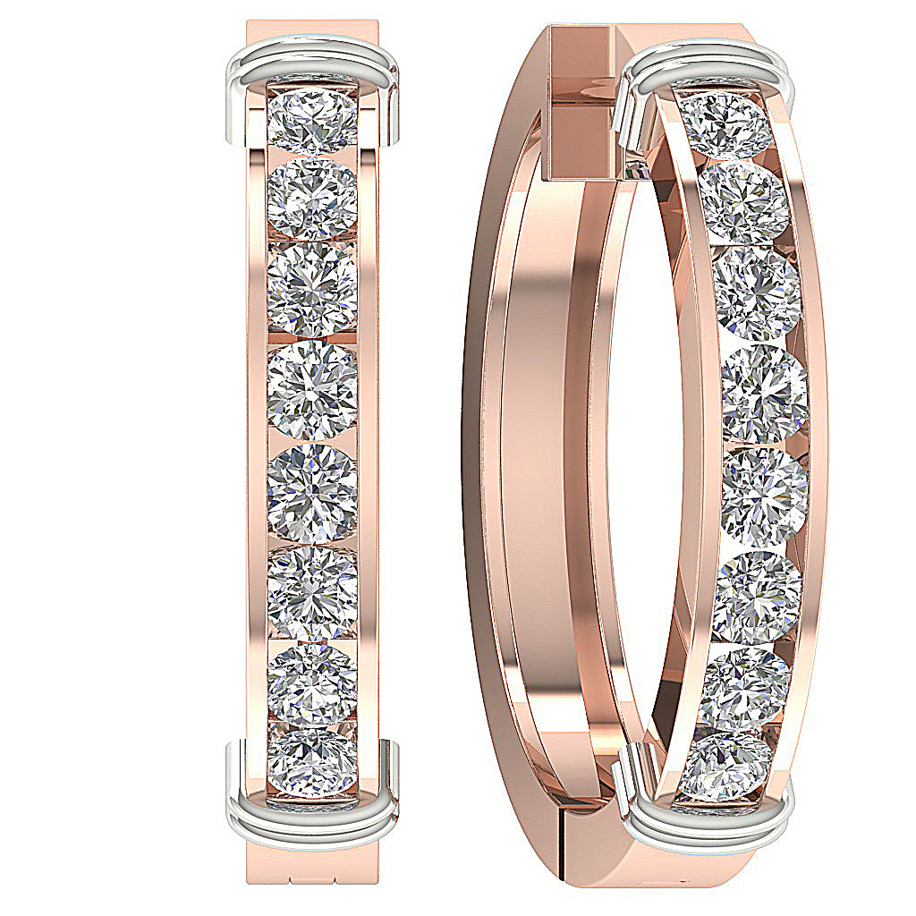 14kSolidGoldNaturalDiamondEarring