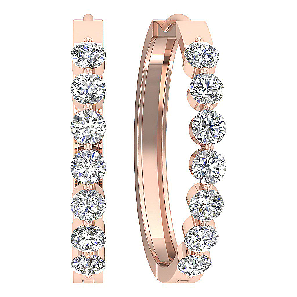 14kSolidGoldNaturalDiamondEarring