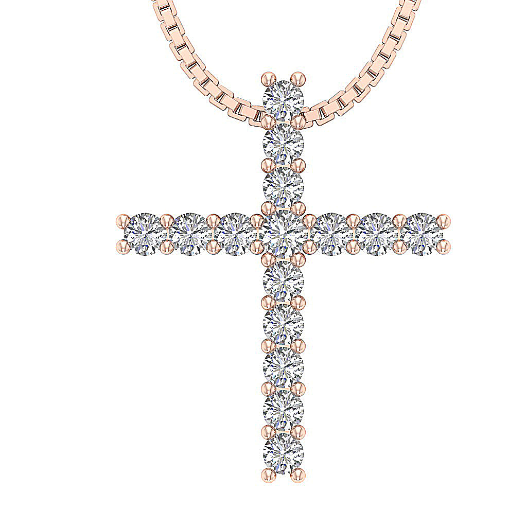 14kRoseGoldCrossPendant