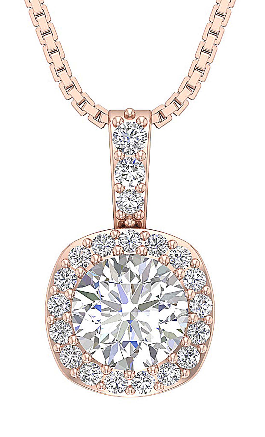 Unique Fashion Pendant I1 G 1.35 Carat Natural Diamond 14k/18k Solid Gold