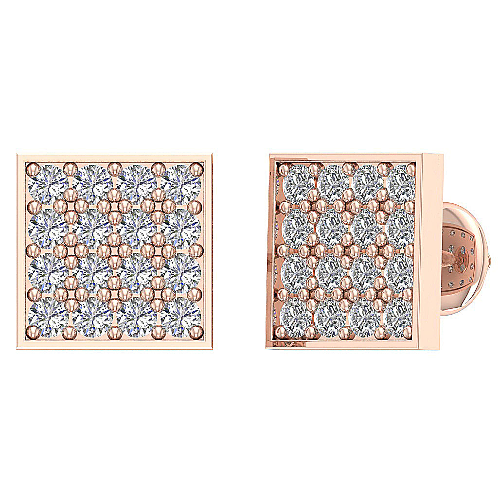 14kRoseGoldScrewBackVintageEarring
