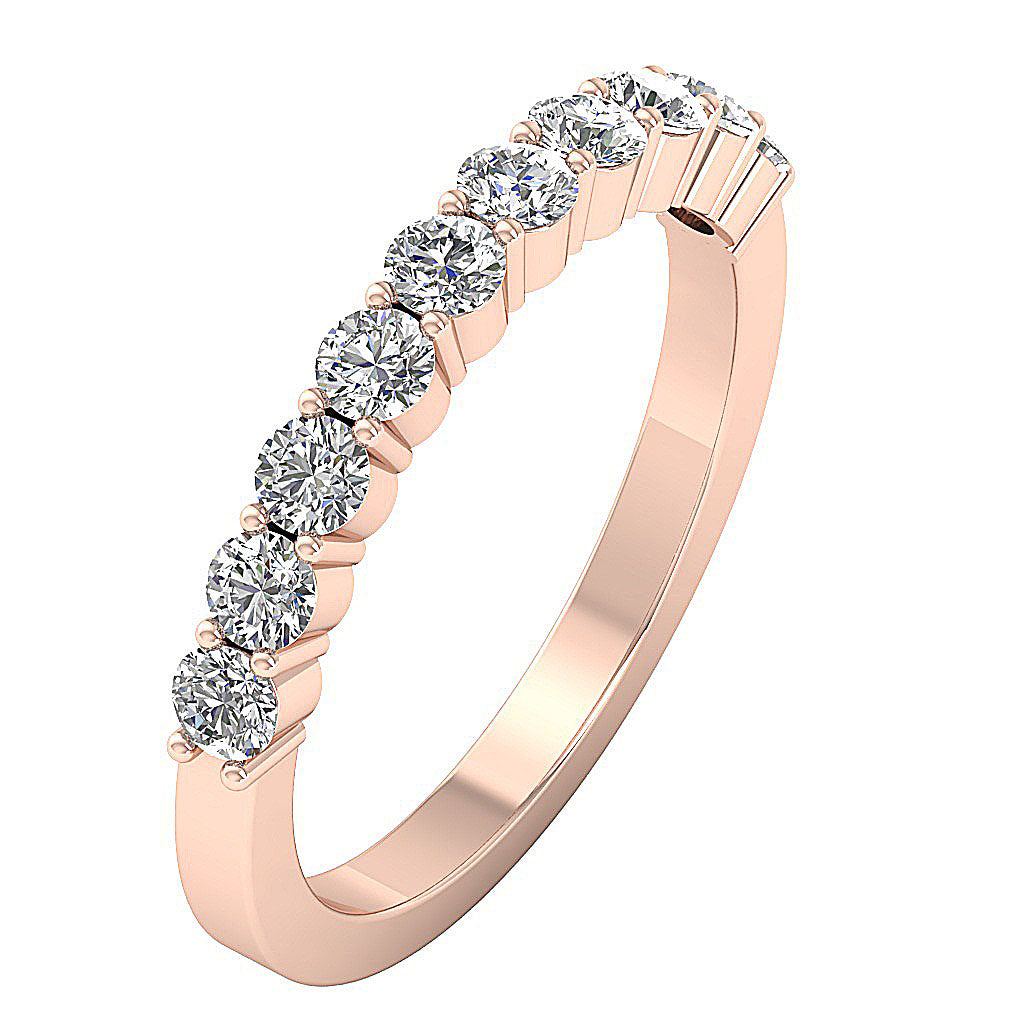 Wedding Ring I1 G 1.10 Ct Genuine Diamond 14K Yellow Gold Prong Set