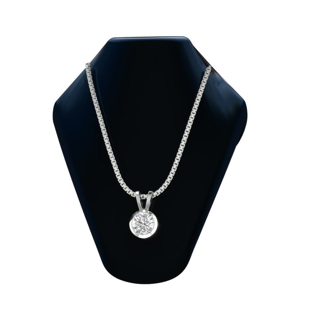14k/18k Solid Gold Round Diamond I1 G 0.50 Ct Designer Circle Shape Pendant