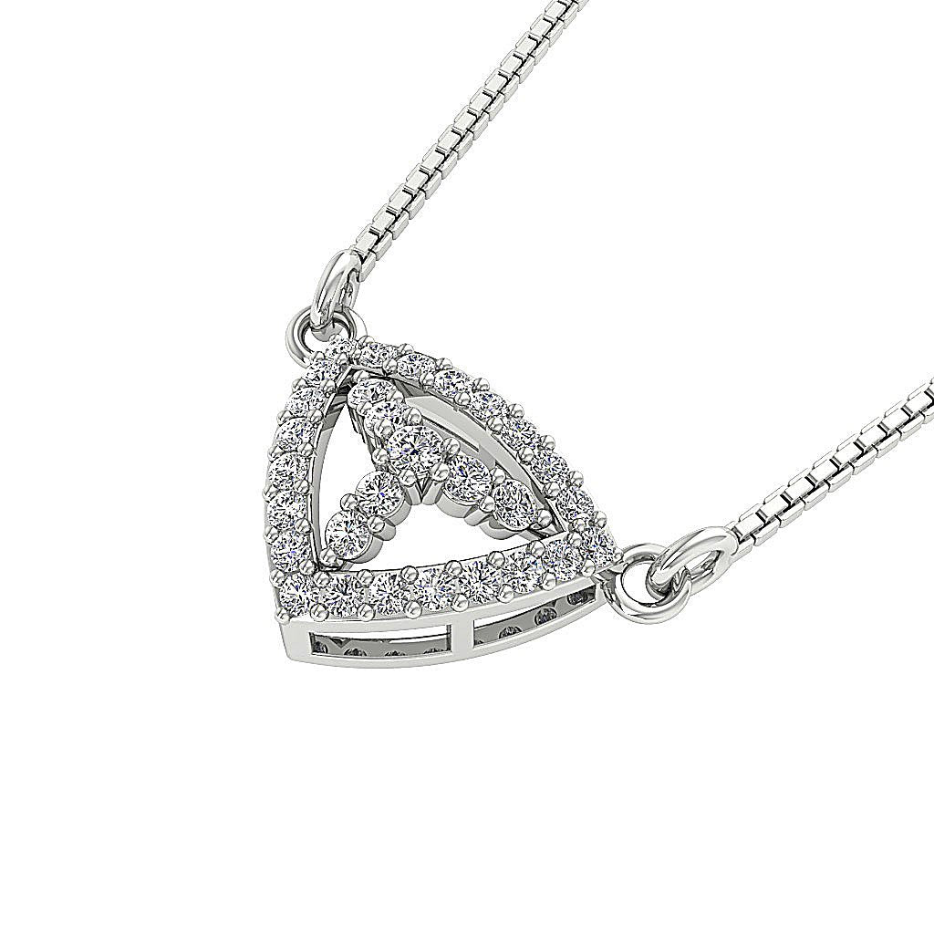 SI1/I1 G 0.35 Carat Genuine Diamond Unique Fashion Pendants 14k/18k Solid Gold