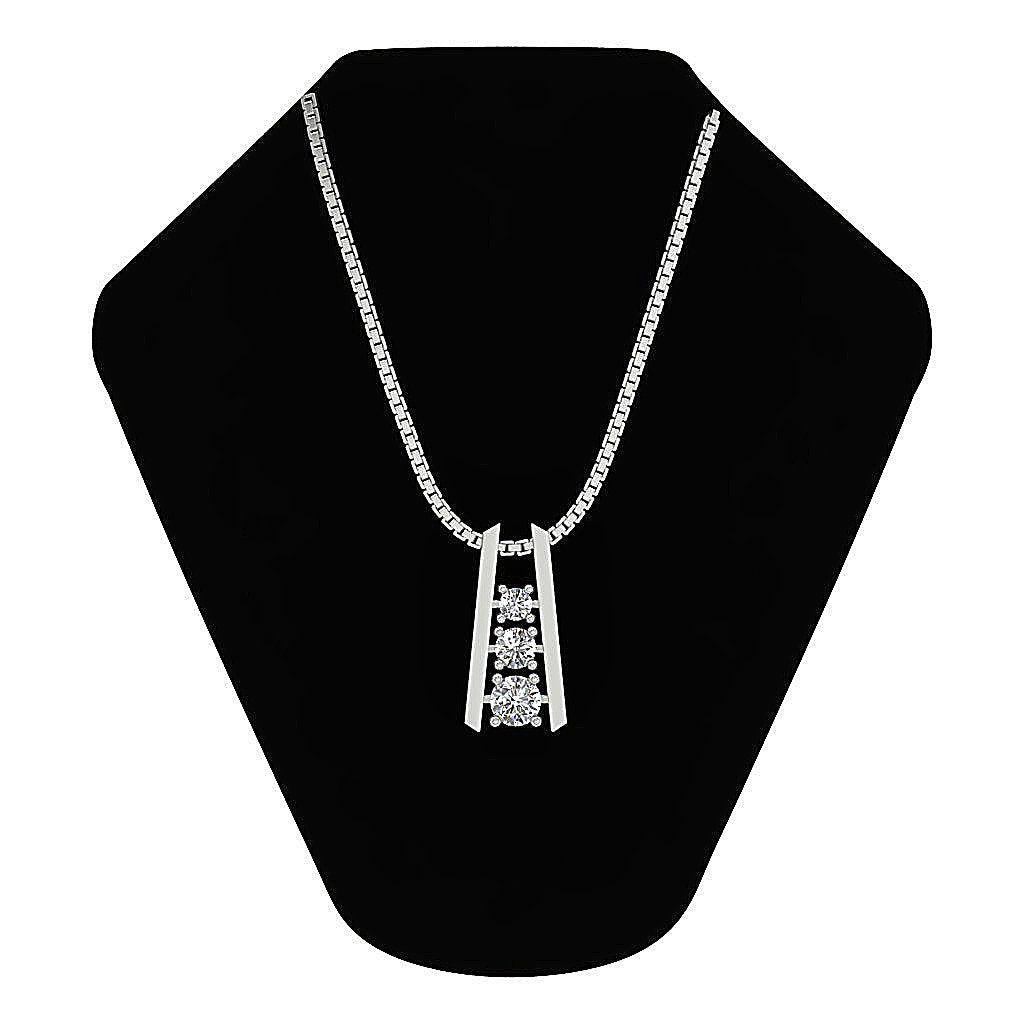 14k/18k Solid Gold Genuine Diamond SI1/I1 G 0.65 Carat Designer Fashion Pendants