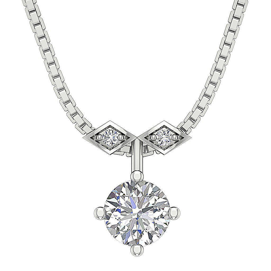 SI1/I1 G 0.45 Carat Genuine Diamond 14k/18k Solid Gold Vintage Fashion Pendants
