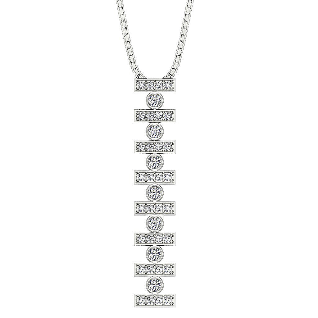 14k/18k Solid Gold Antique Fashion Pendants SI1/I1 G 0.60 Carat Genuine Diamond