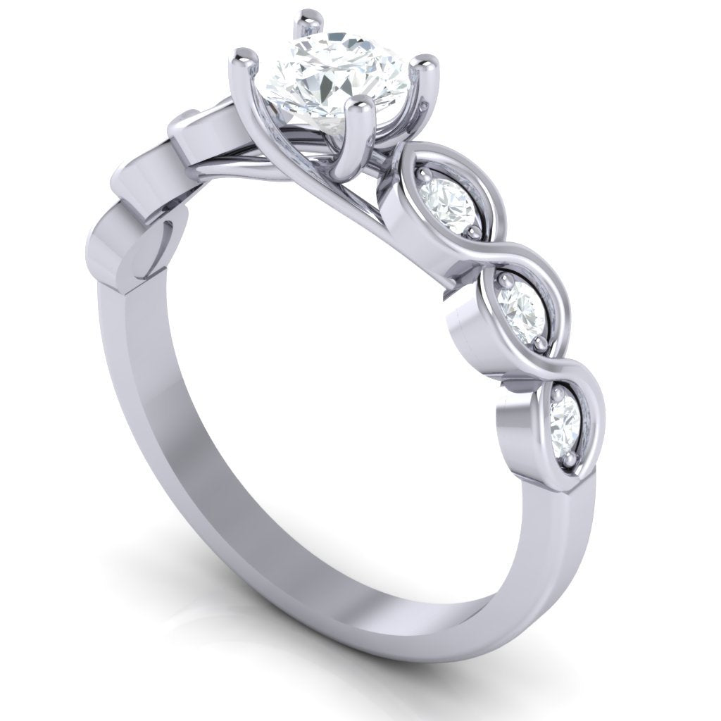 I1 G 1.00 Carat Genuine Diamond 14k Solid Gold Antique Engagement Ring