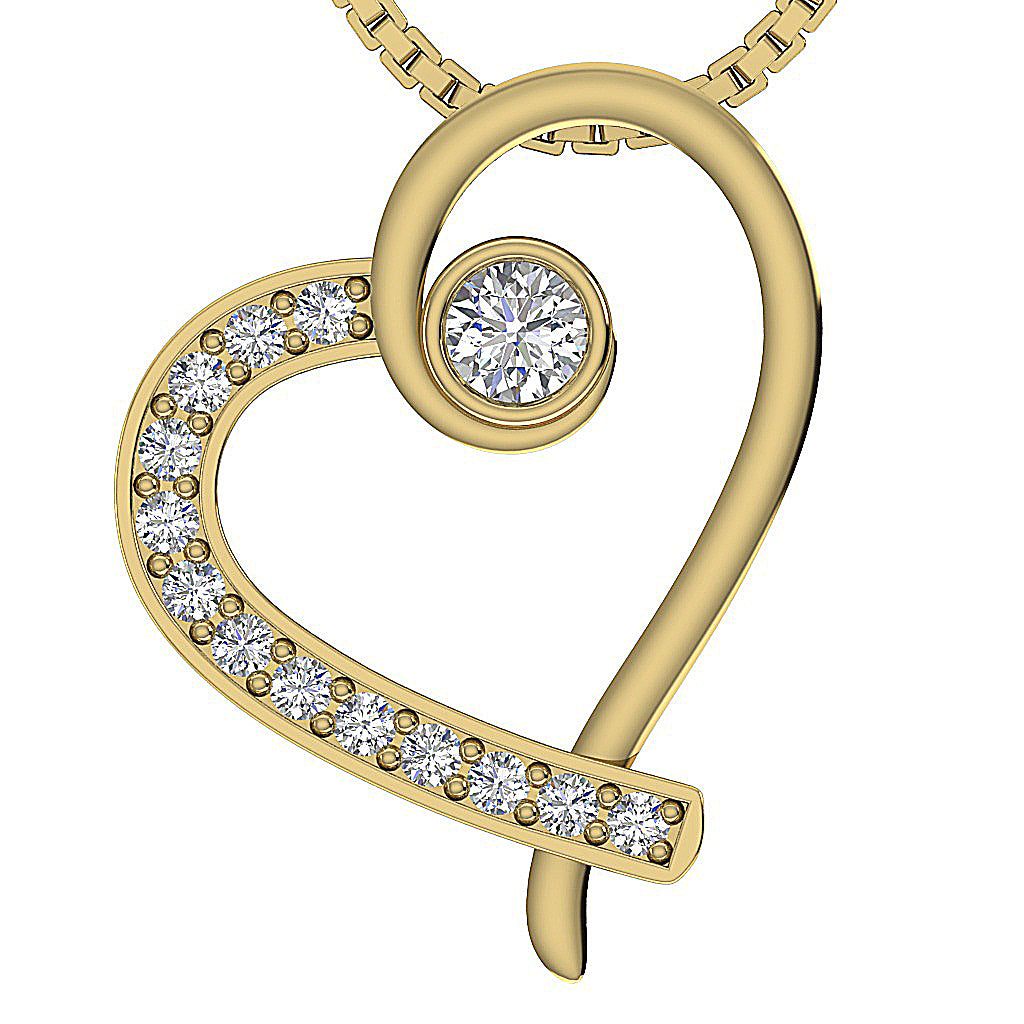 14kSolidGoldHeartPendant