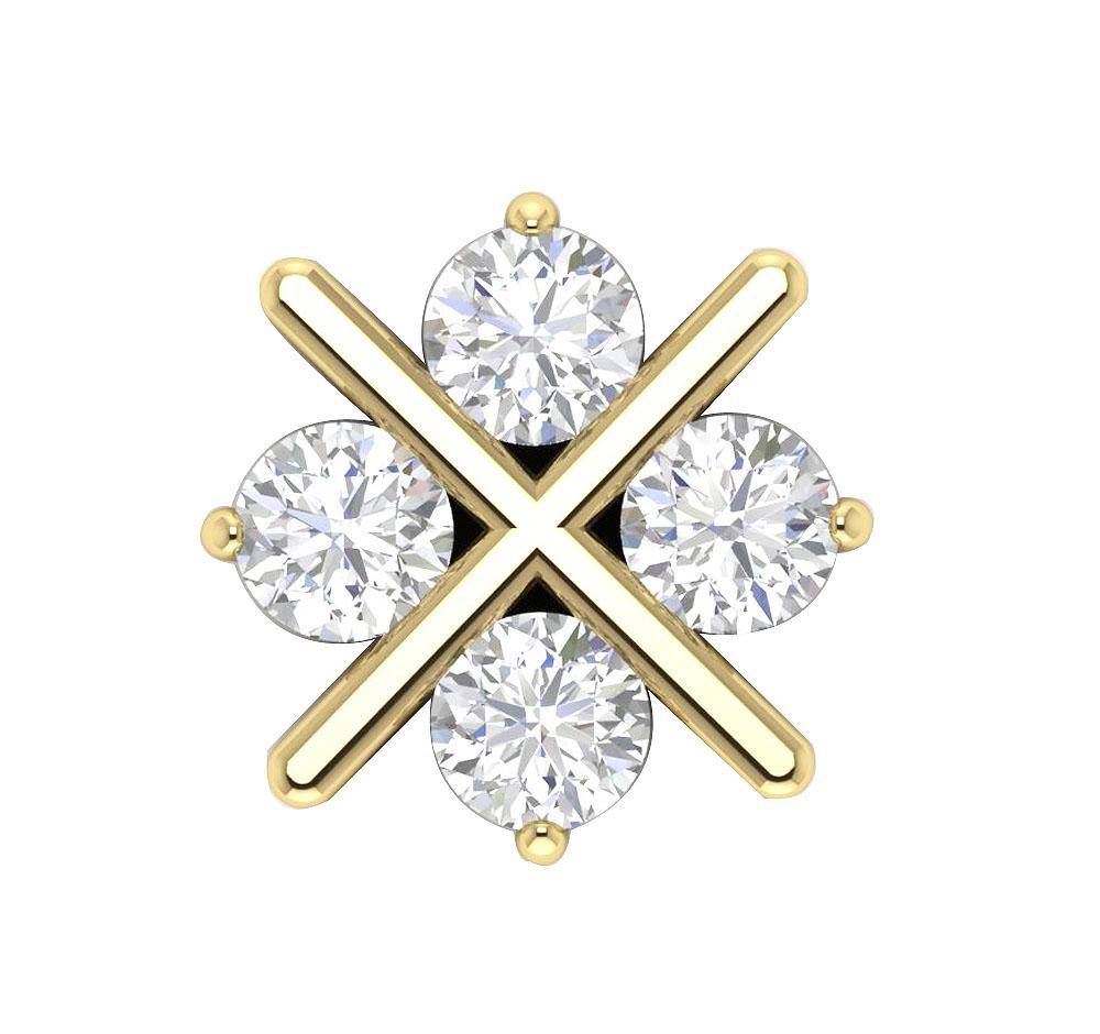 14k/18k Solid Gold Designer Fashion Pendant SI1/I1 G 1.00 Ct Genuine Diamond