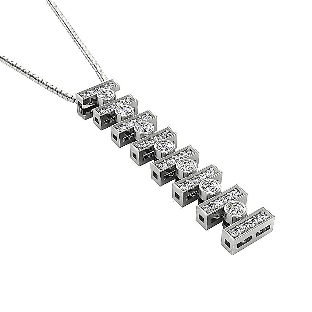 14k/18k Solid Gold Antique Fashion Pendants SI1/I1 G 0.60 Carat Genuine Diamond