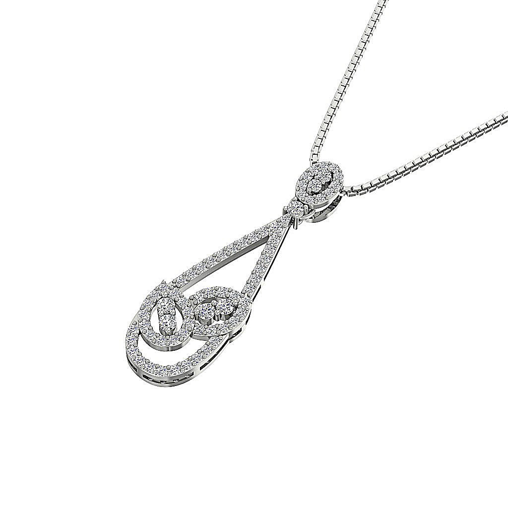 Designer Fashion Pendant SI1/I1 G 0.75 Carat Natural Diamond 14k/18k Solid Gold
