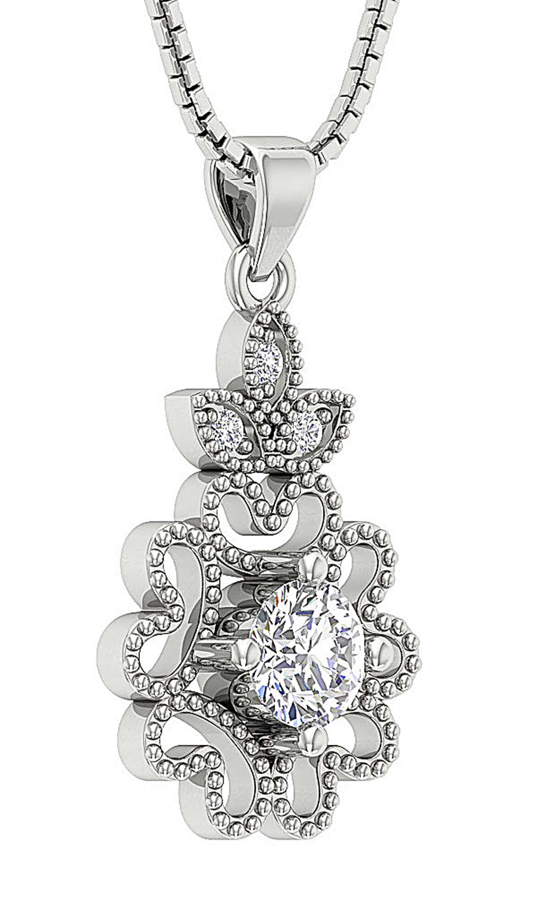 Designer Fashion Pendant SI1/I1 G 0.60 Carat Genuine Diamond 14k/18k Solid Gold