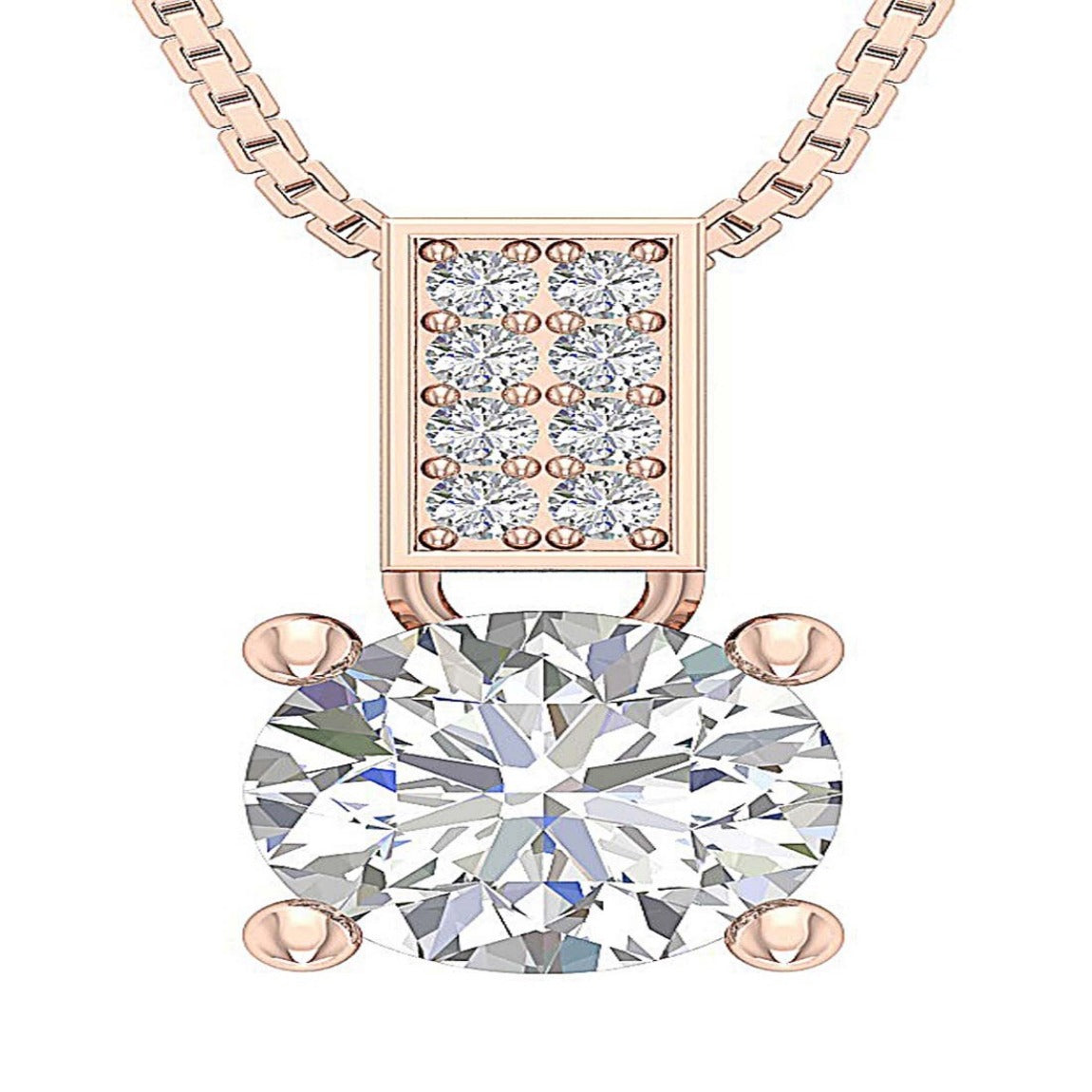 I1 G 2.20 Carat Natural Diamond 14k/18k Solid Gold Vintage Fashion Pendant