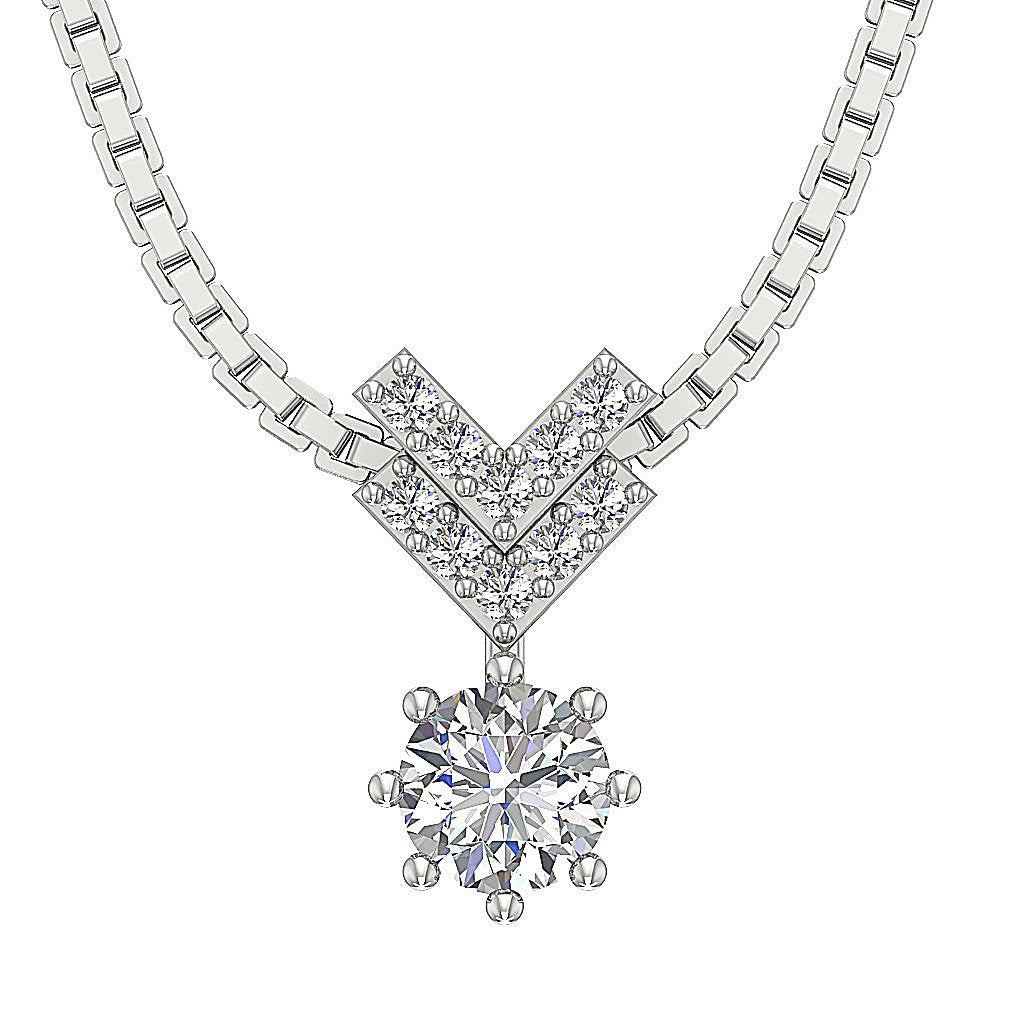 Unique Fashion Pendants VS1/SI1/I1 0.55 Carat Natural Diamond 14k/18k Solid Gold