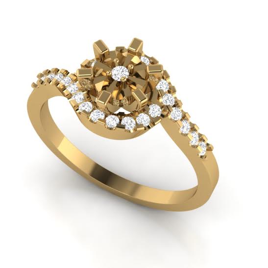 14k Rose Gold Vintage Solitaire Engagement Ring VS1 G 0.30 Carat Natural Diamond Prong Set