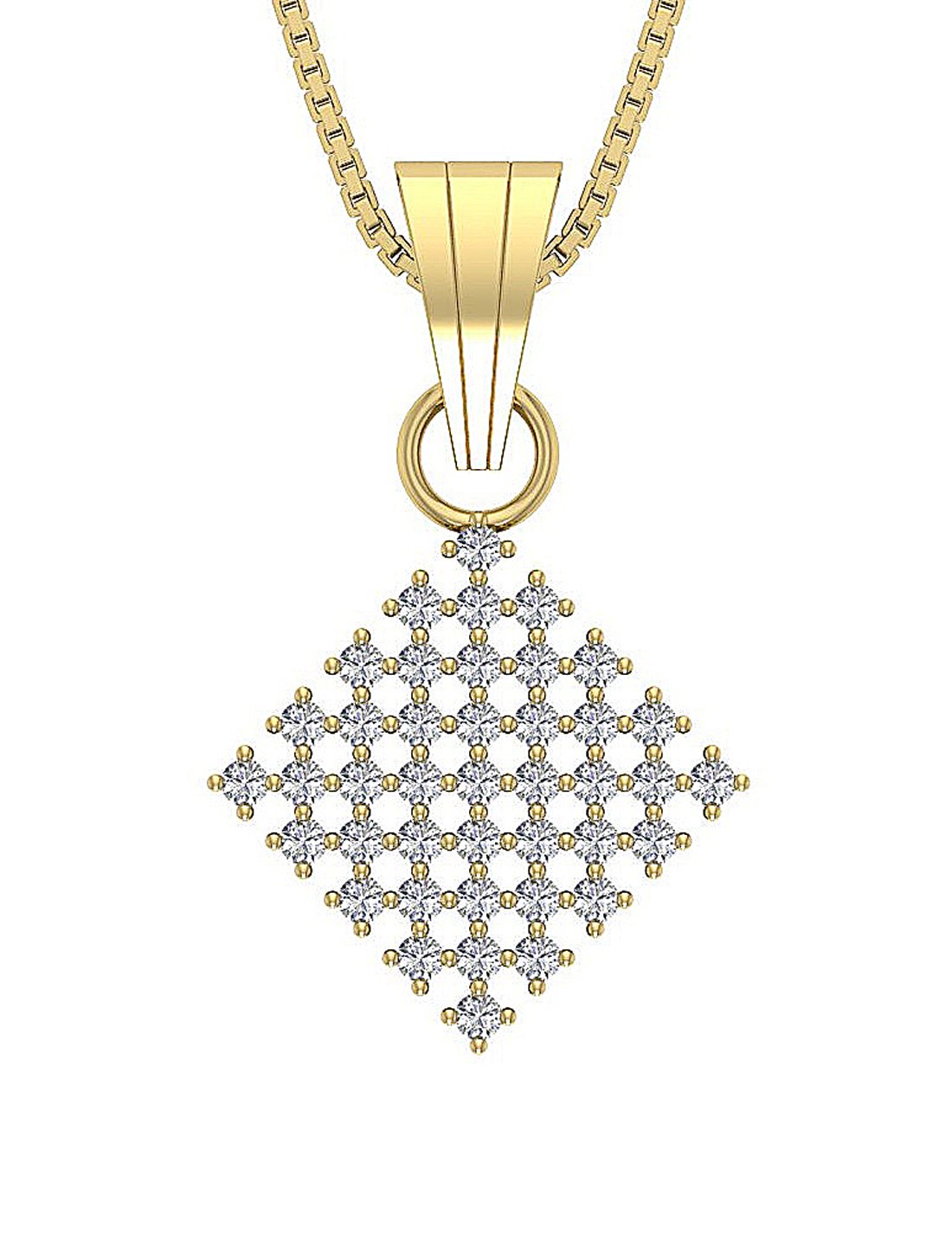 14k/18k Solid Gold Unique Fashion Pendant SI1/I1 G 1.20 Carat Genuine Diamond