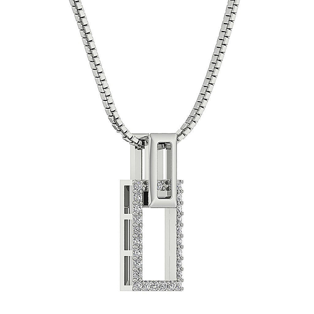 14k/18k Solid Gold Designer Fashion Pendant SI1/I1 G 0.15 Carat Genuine Diamond