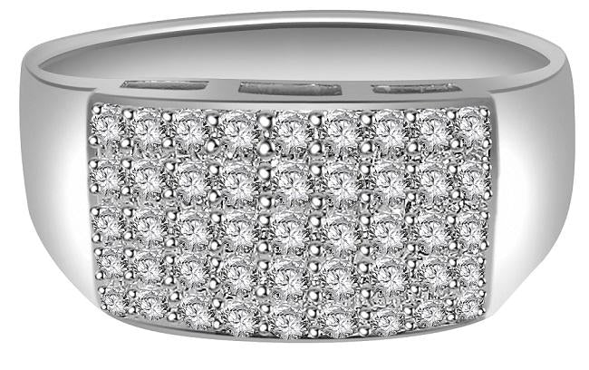 14k Solid Gold Mens Anniversary Ring VVS1/VS1 E 0.50 Ct Natural Diamonds Pave Set 8.15 MM