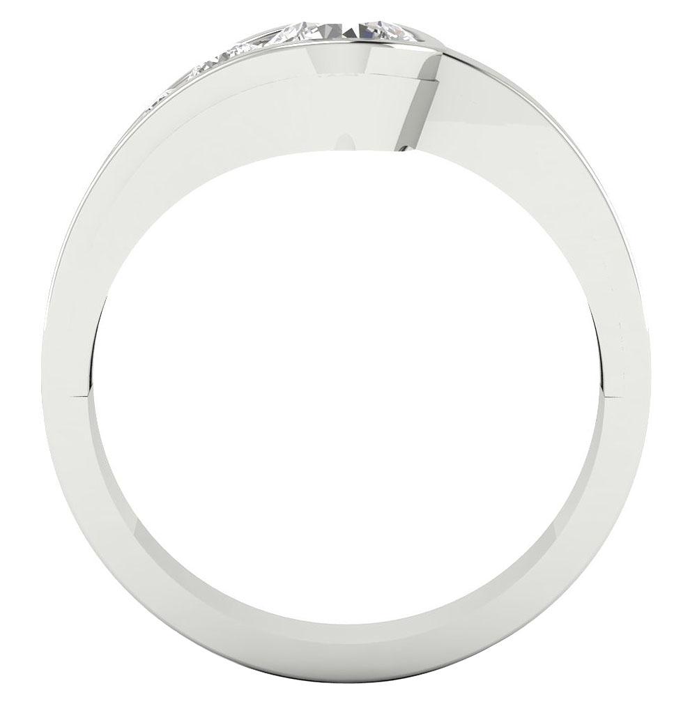 Genuine Diamond I1 G 0.85 Ct Solitaire Designer Engagement Ring 14k Solid Gold