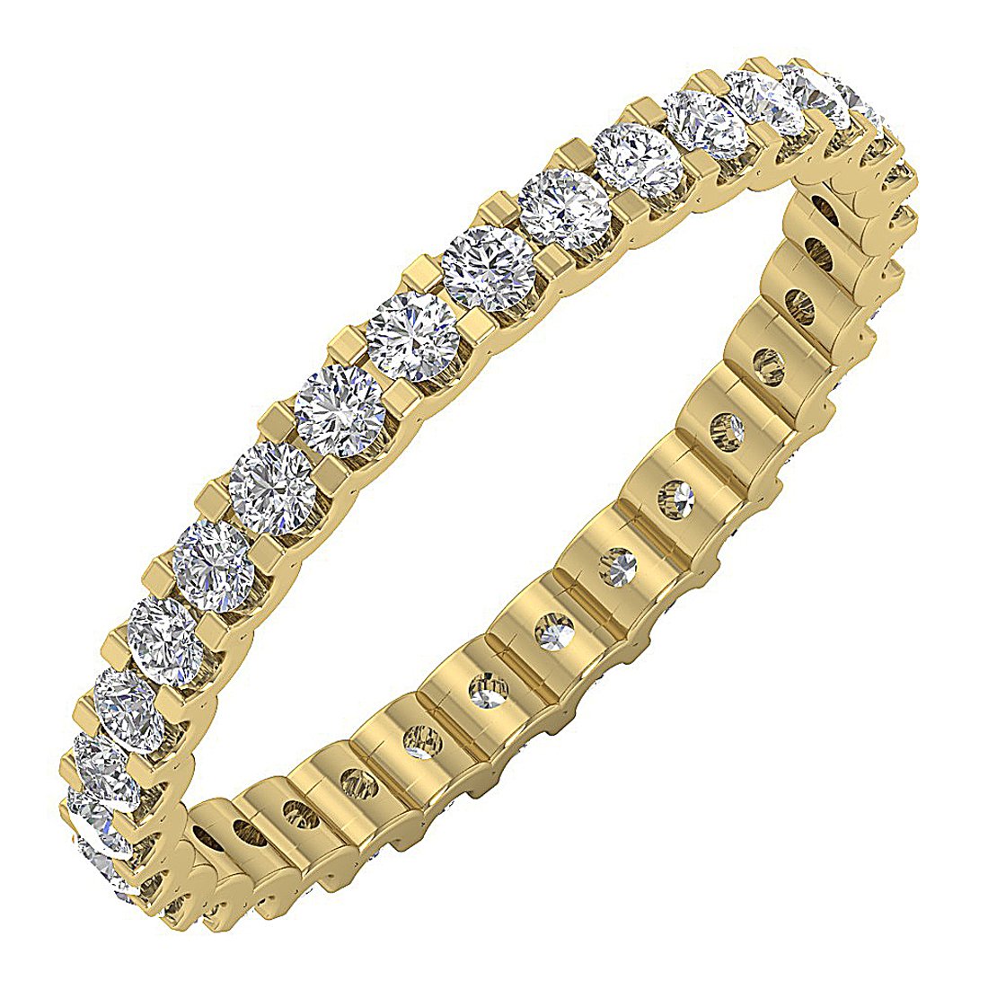 14kSolidGoldUniqueEternityEngagementRing