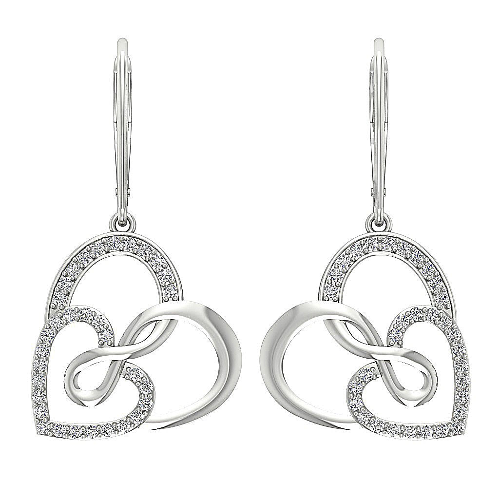 VVS1/VS1/SI1/I1 0.70 Ct Chandelier Engagement Earrings Natural Diamond 18k/14k Yellow Gold Prong Set