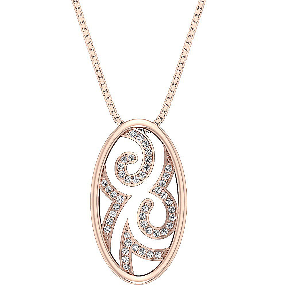 SI1/I1 G 0.30 Carat Unique Fashion Pendants Genuine Diamond 14k/18k Solid Gold