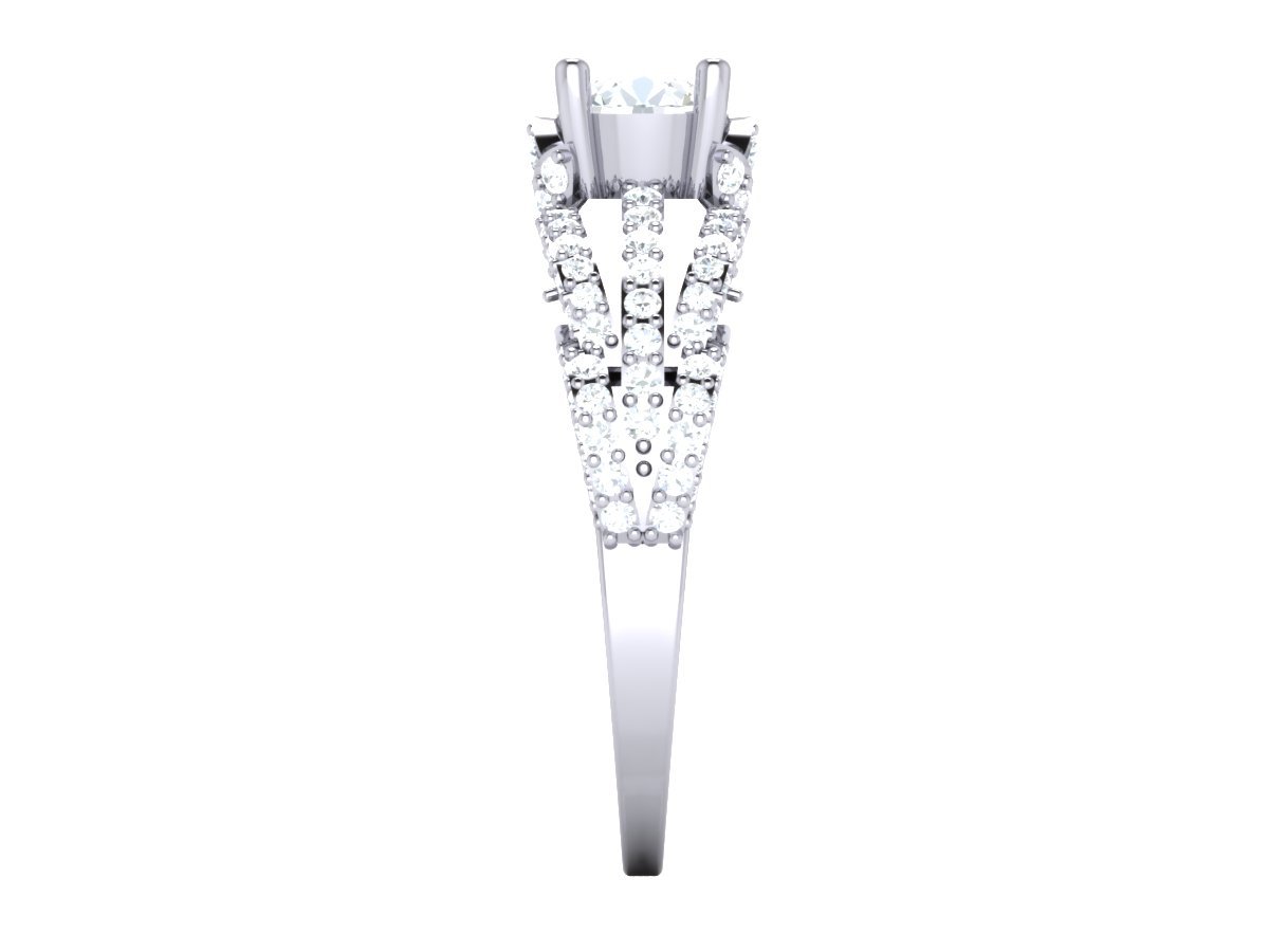 I1 G 3.00 Carat Natural Diamond 14k Solid Gold Designer Fashion Wedding Ring
