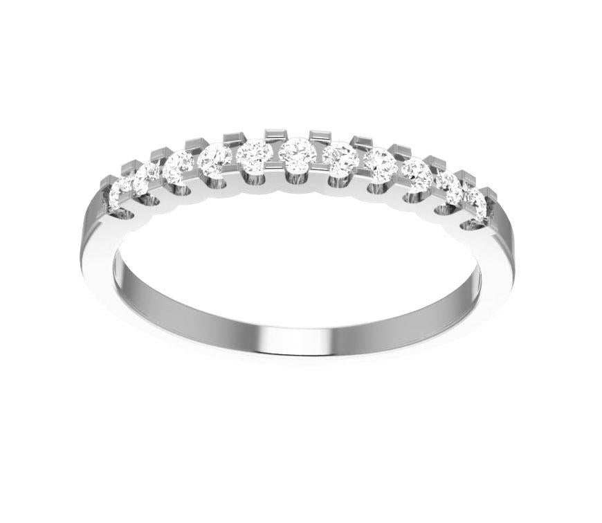 I1 G 0.25 Carat Natural Diamond 14K Solid Gold Designer Wedding Ring