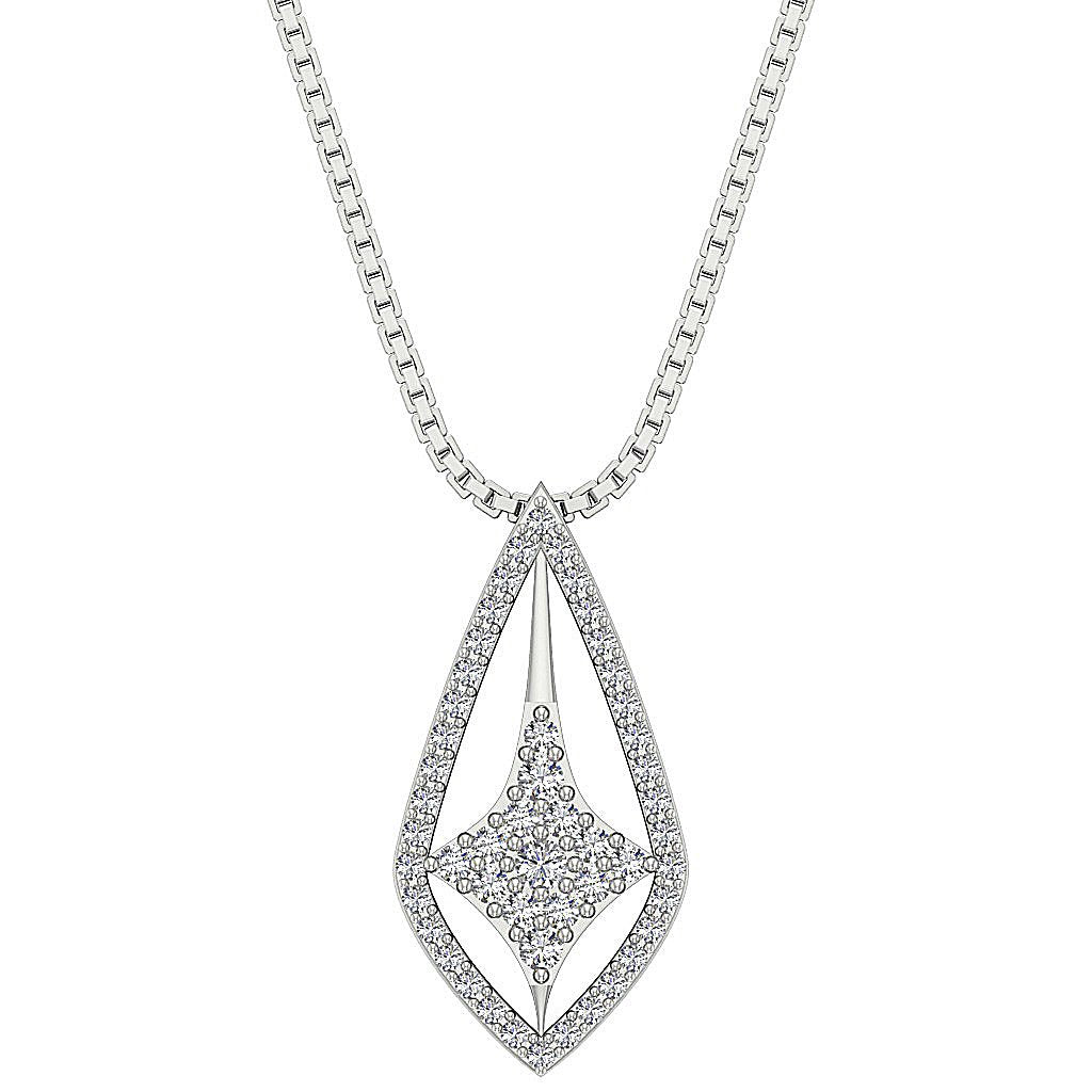 SI1/I1 G 0.40 Carat Round Diamond 14k/18k Solid Gold Vintage Fashion Pendants