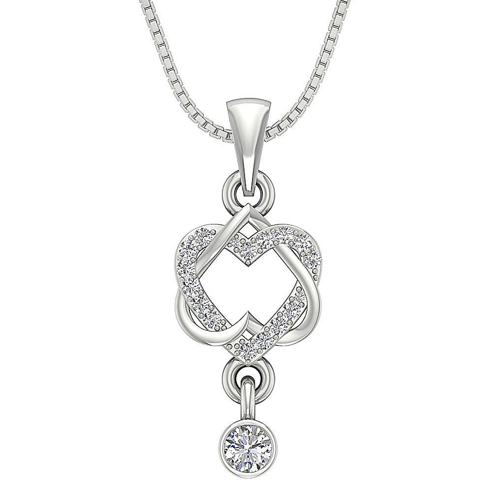 14k/18k Solid Gold Unique Fashion Pendants SI1/I1 G 0.65 Carat Genuine Diamonds