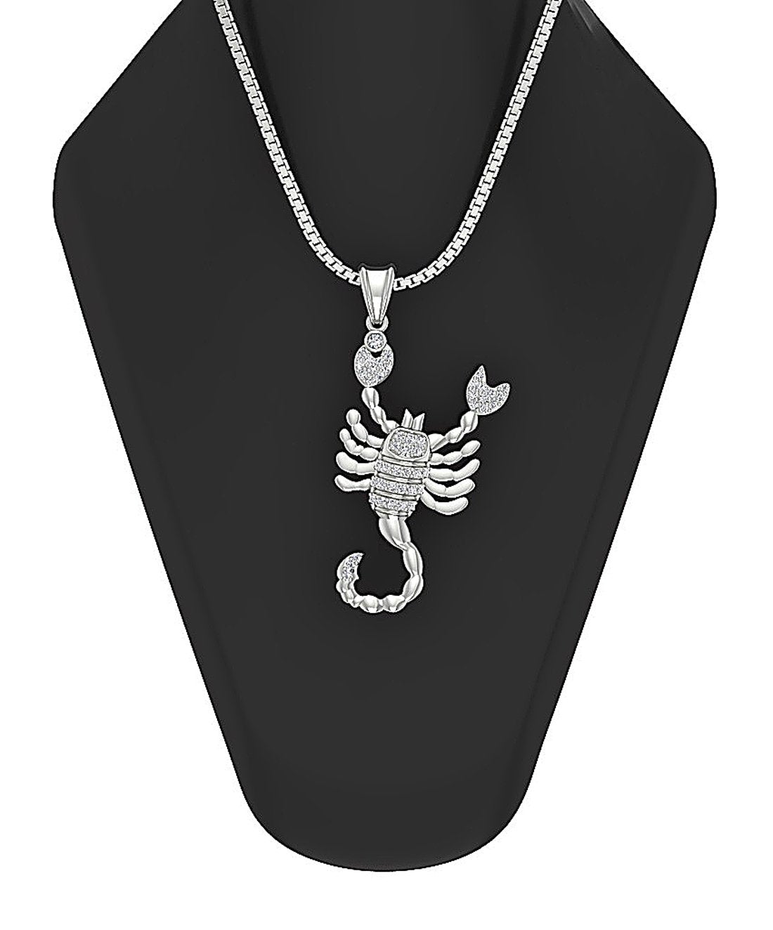 I1/SI1 G 0.25 Carat Zodiac Scorpio Sign Pendant Necklace Natural Diamond 14K/18K Gold