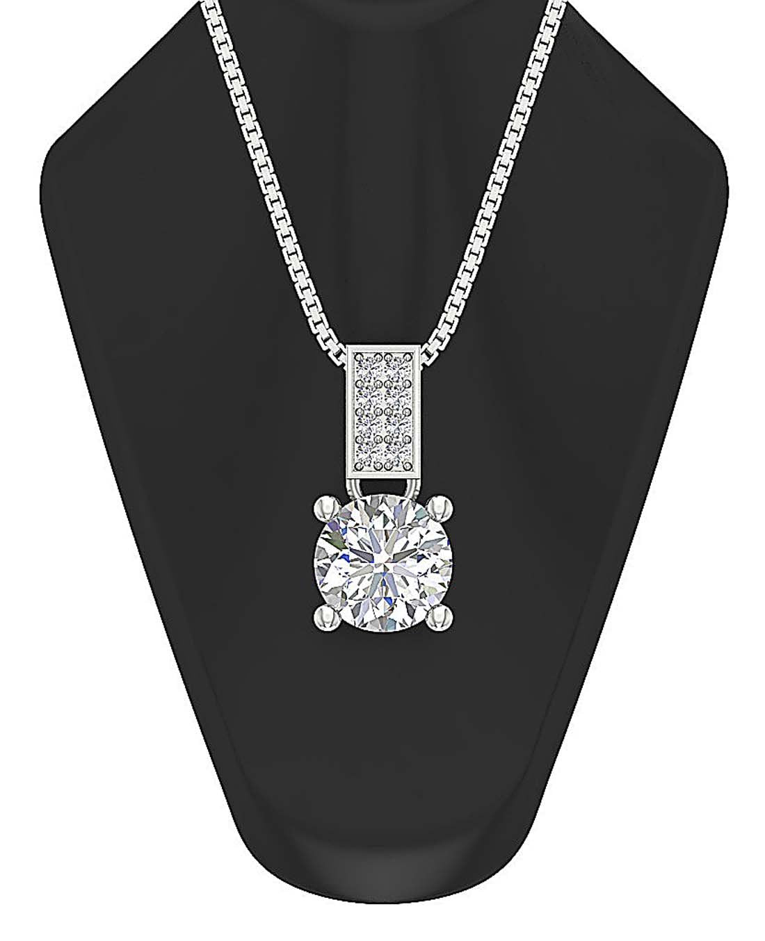 I1 G 2.20 Carat Natural Diamond 14k/18k Solid Gold Vintage Fashion Pendant