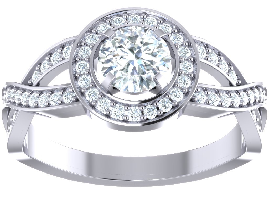 14k Solid Gold Genuine Diamond SI1 G 1.00 Carat Antique Anniversary Ring
