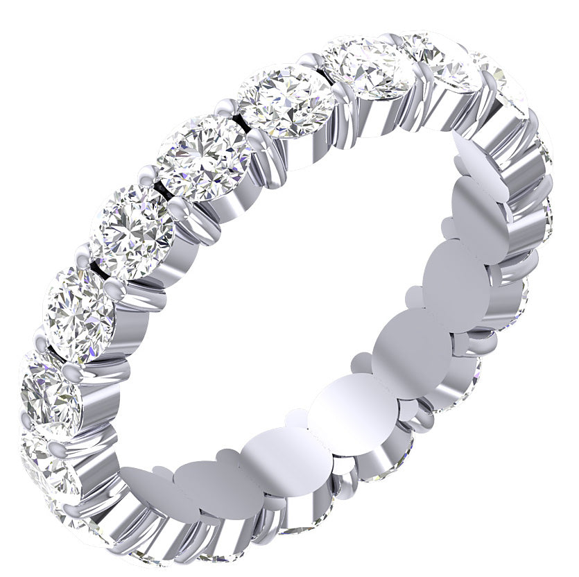 Diamond For Good Eternity Ring For Her I1 G 3.00 Carat Natural Diamond 14K Solid Gold