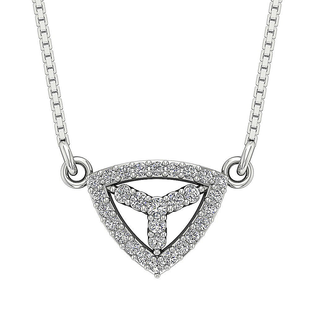 SI1/I1 G 0.35 Carat Genuine Diamond Unique Fashion Pendants 14k/18k Solid Gold