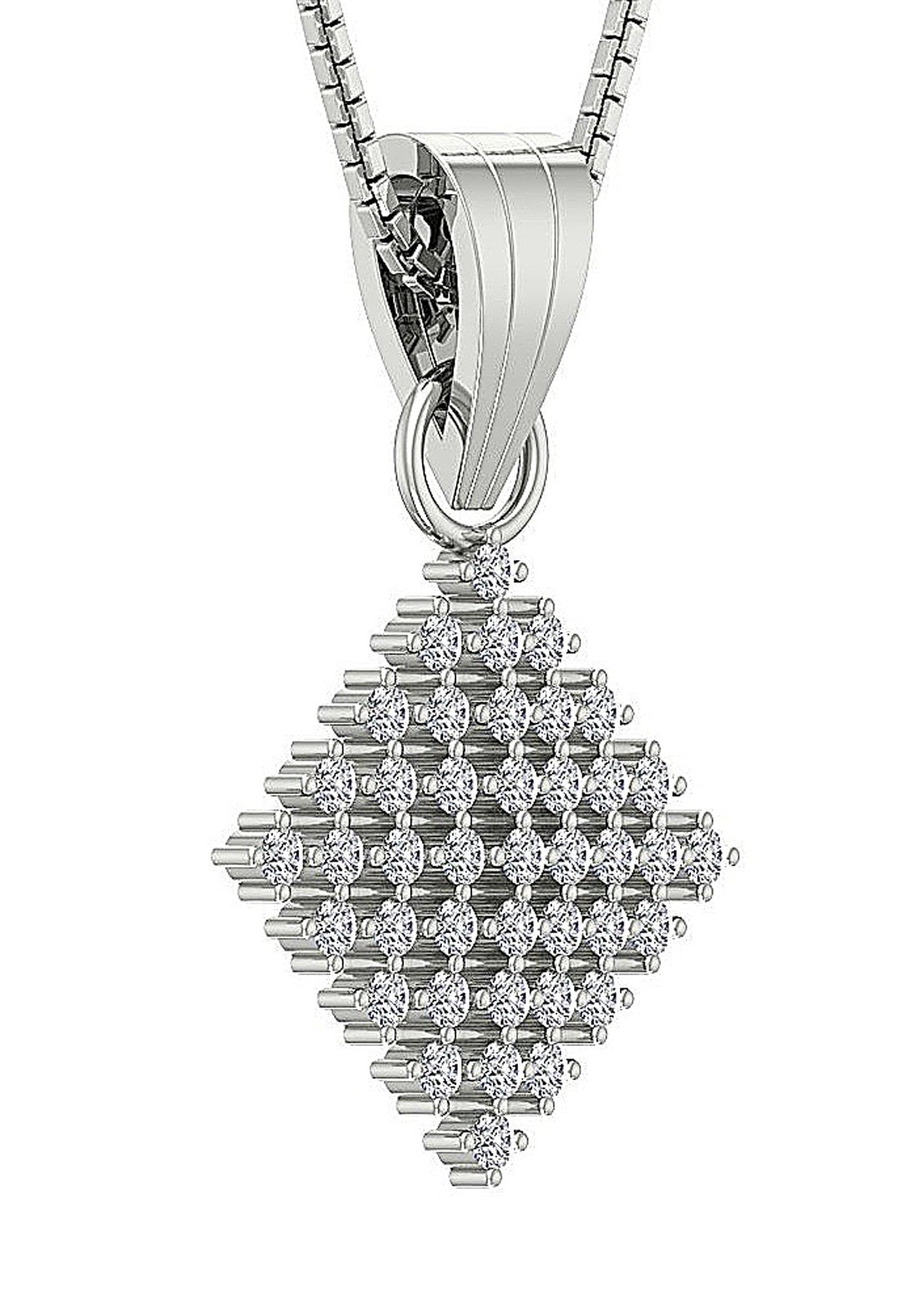 14k/18k Solid Gold Unique Fashion Pendant SI1/I1 G 1.20 Carat Genuine Diamond