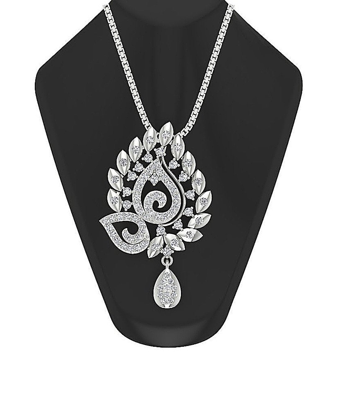 Designer Fashion Pendant SI1/I1 G 0.75 Carat Genuine Diamond 14k/18k Solid Gold