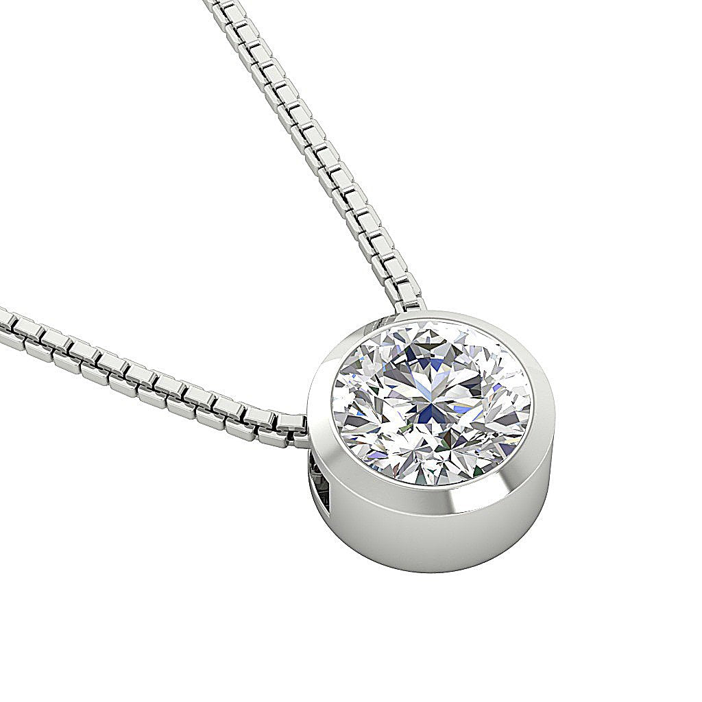 14k/18k Solid Gold Genuine Diamonds SI1/I1 1.00 Carat Unique Fashion Pendants