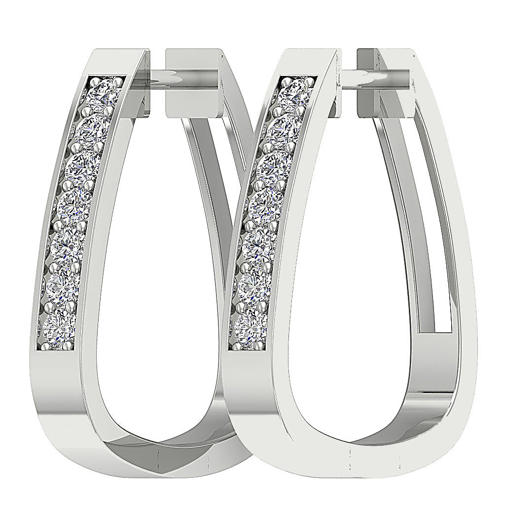 14kWhiteGoldNaturalCutDiamondEarring