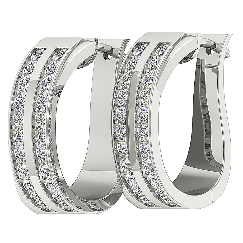 14kWhiteGoldNaturalCutDiamondEarring