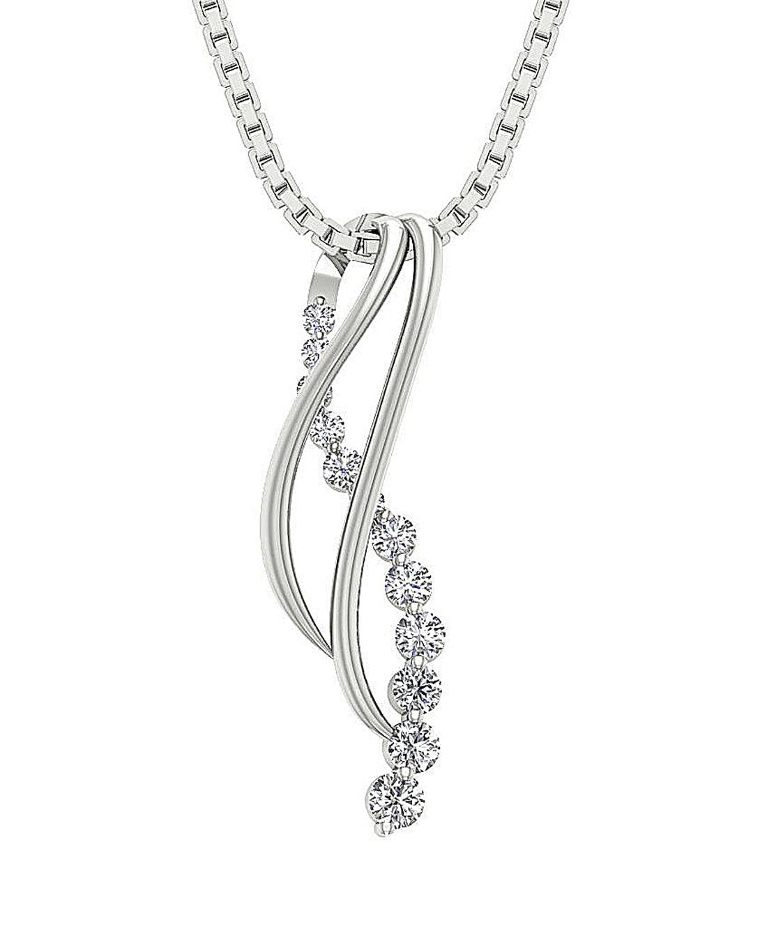SI1/I1 G 0.20 Carat Unique Fashion Pendant Round Diamond 14k/18k Solid Gold