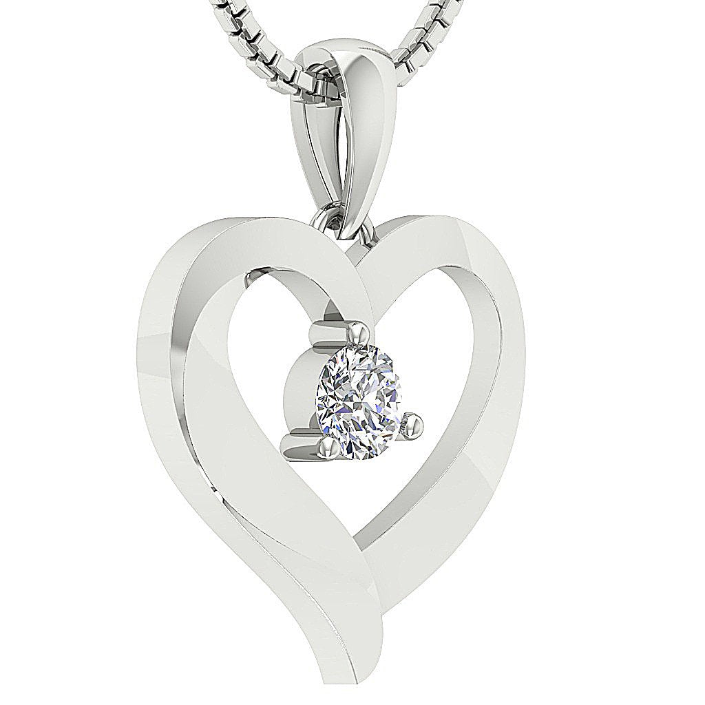 14kWhiteGoldVintageDesignerHeartPendant